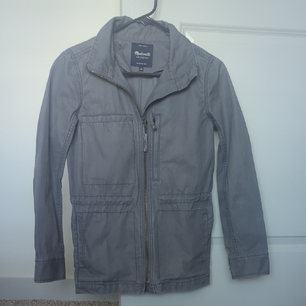 Women's Madewell Fleet Utility Jacket - Ink Blue Size Small